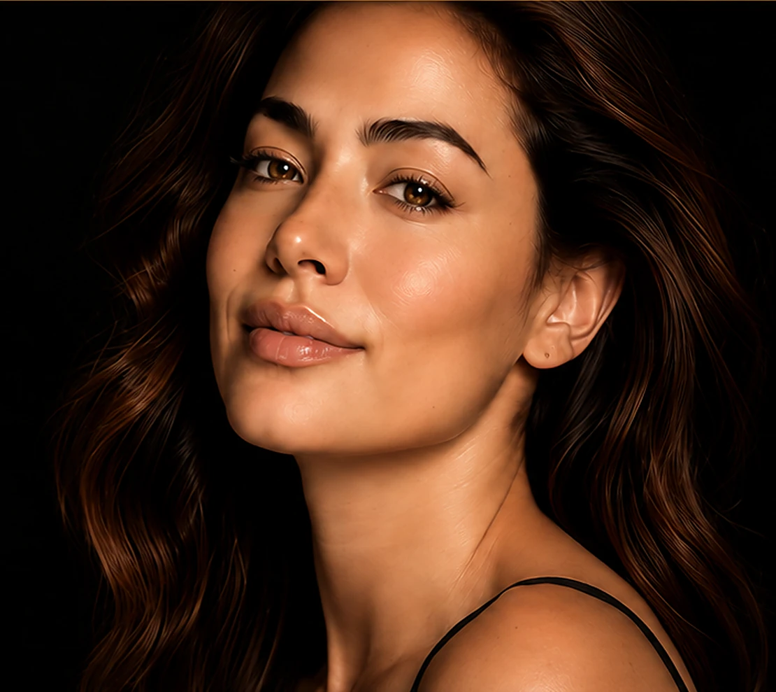 Woman with healthy, radiant skin